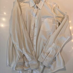 Talula Cream Button-Down Long Sleeve Shirt